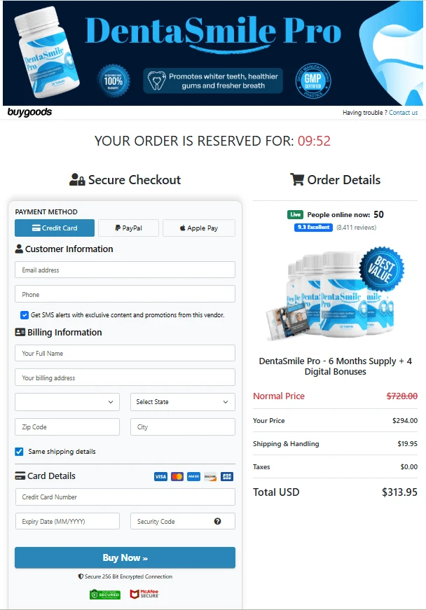 DentaSmile Pro order